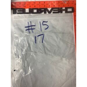 Chevrolet Tailgate Emblem Black Metal Block Letter Nameplate